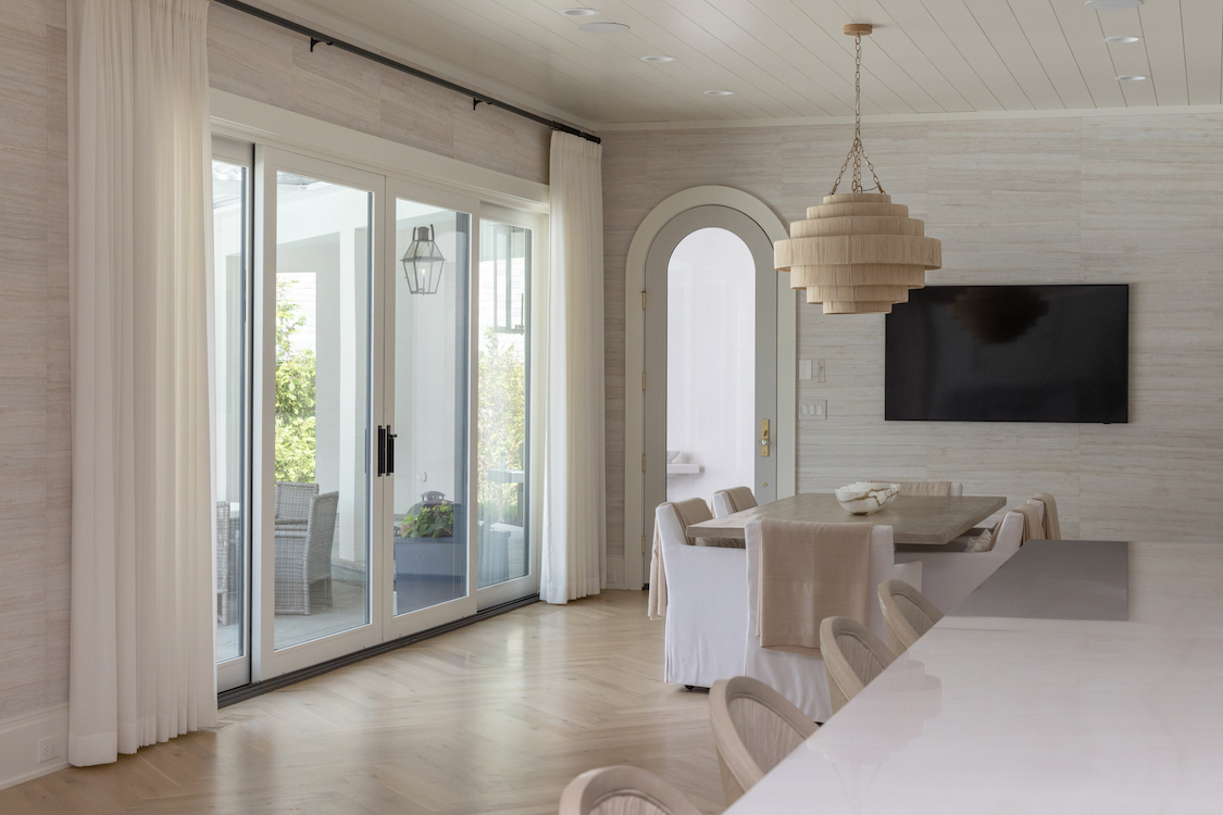 dining with a view open concept kitchen